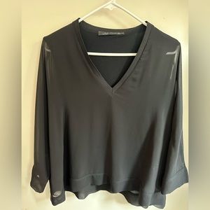 Black, long sleeve tunic from Zara.